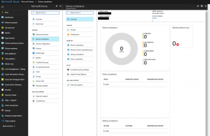 Azure Intune Administration Example Screen