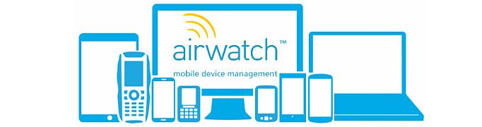 Diagram of devices Airwatch can be used with