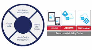 Elements of Microsoft Enterprise Mobility Suite
