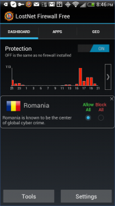 Example Android Firewall App