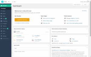 Example WordPress admin screen