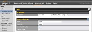 Example Peplink Web Admin Screen